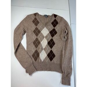 Apt. 9 Brown Argyle Sweater